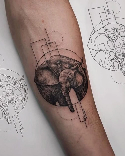 7. Small Elephant Tattoo